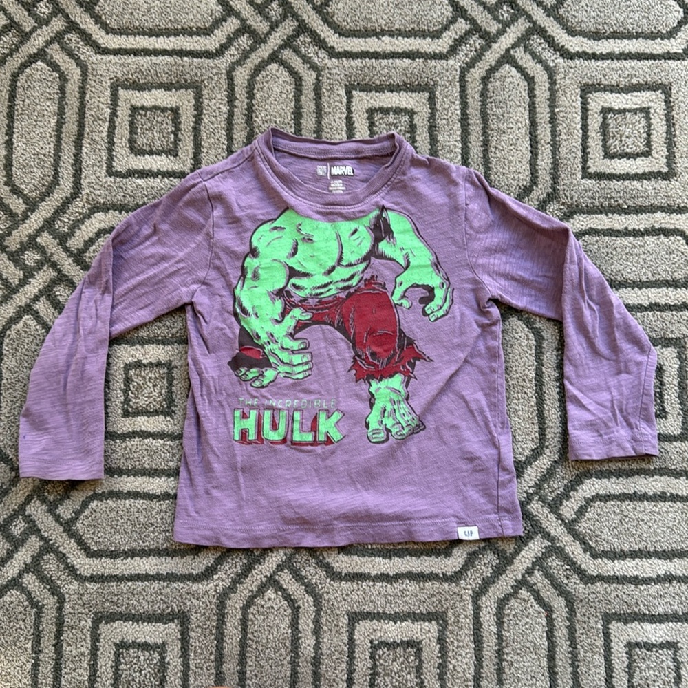 Baby Gap Marvel Hulk long sleeve shirt size 4T